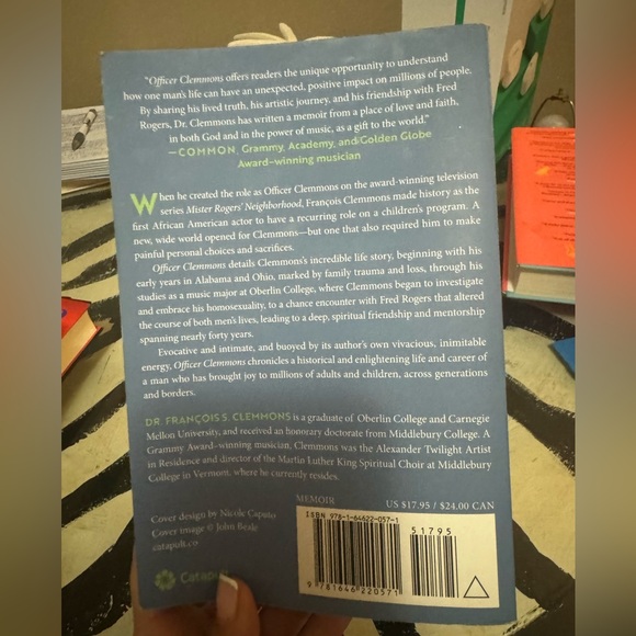 Officer Clemmons a Memoir, biography, police officer on Mr. Rogers, paperback - Picture 7 of 7